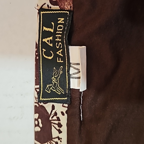 Cal Fashion womens boho long maxi skirt  sz medium color brown tan casual  midi - Picture 6 of 14